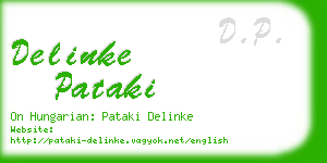 delinke pataki business card